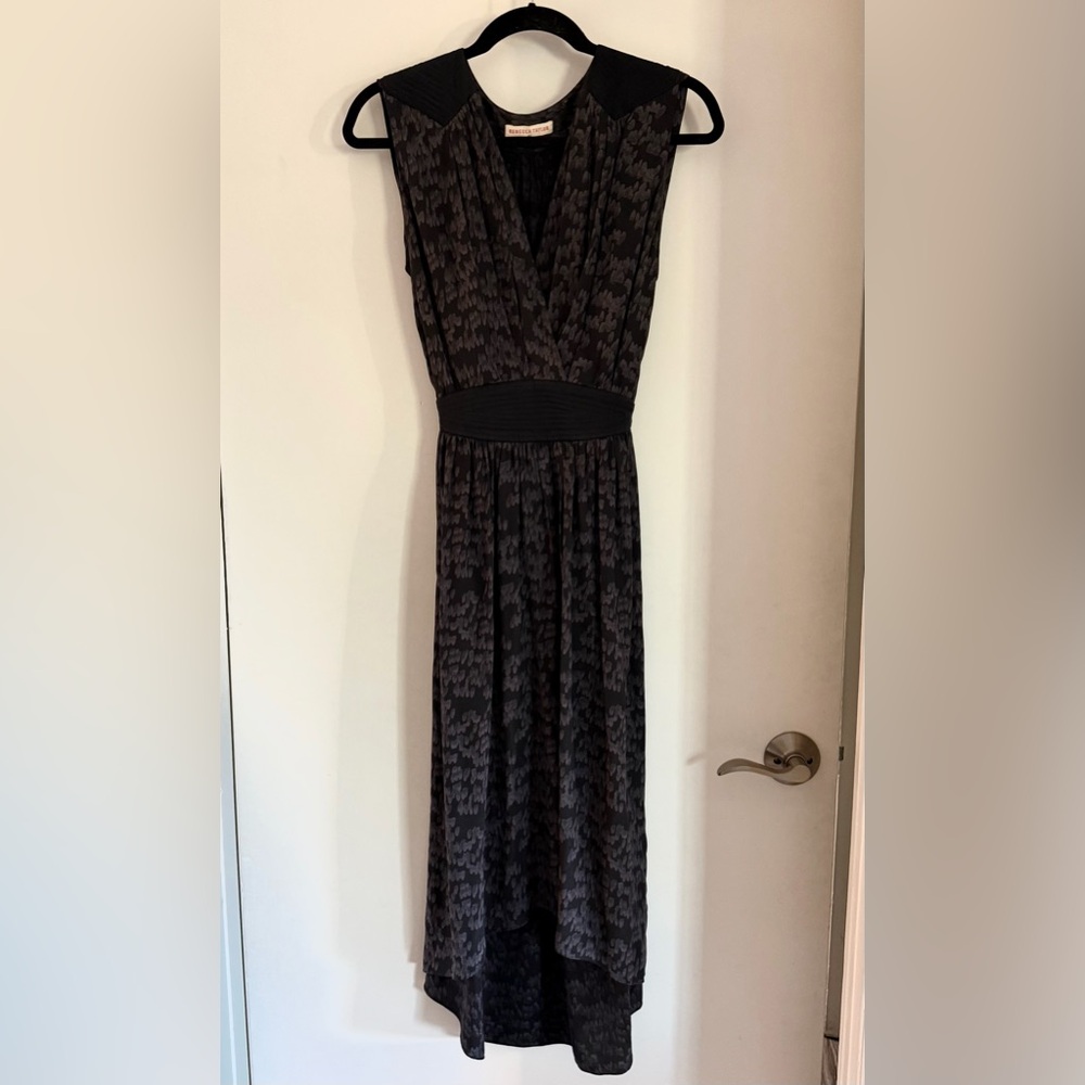 REBECCA TAYLOR - Navy - Silk - Printed Dress - Size 6